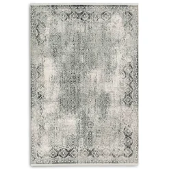 Astra Kurzflorteppiche>Teppich Positano 80x150 cm Grau Creme Bordüre