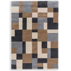 Astra Kurzflorteppiche>Teppich Savona 80x150 cm Kästchen Braun