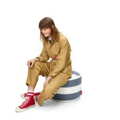 fatboy Gartenhocker>Pouf Point Outdoor Stripe Ocean Blue