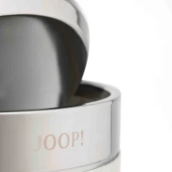 Joop! Badaccessoires>Badeimer Chromeline mit Schwingdeckel Chrom Weiß