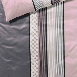 Joop! Bettwäsche>Bettwäsche Cornflower Stripes 135/200 - 80/80 Deep Rose
