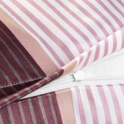 Joop! Bettwäsche>Bettwäsche Cornflower Stripes 135/200 - 80/80 Deep Wine