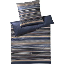 Joop! Bettwäsche>Bettwäsche Micro Lines 135/200 - 80/80 Deep Ocean