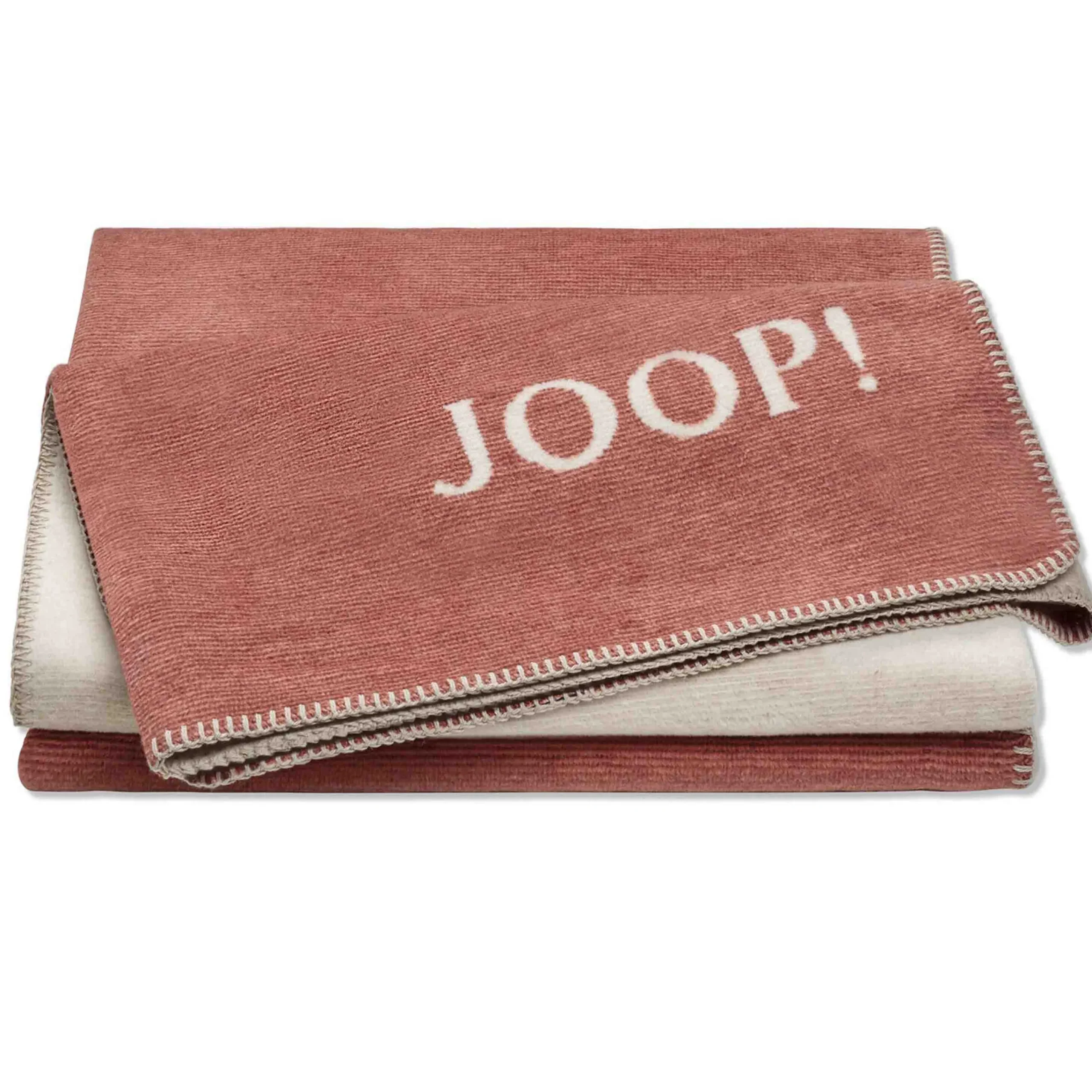 Joop! Wohndecken Und Plaids>Wohndecke Melange Doubleface 150x200 cm Orange Natur