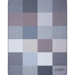 Joop! Wohndecken Und Plaids>Wohndecke Mosaik 150x200 cm Jeans Graphit