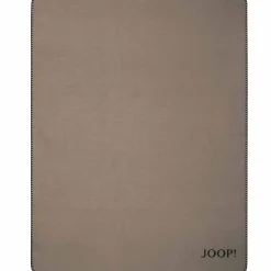 Joop! Wohndecken Und Plaids>Wohndecke Uni Doubleface 150x200 cm Taupe Anthrazit
