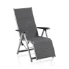 Kettler Gartensessel>Gartensessel Basic Plus Padded Relaxsessel Silber/Anthrazit