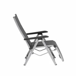 Kettler Gartensessel>Gartensessel Basic Plus Padded Relaxsessel Silber/Anthrazit