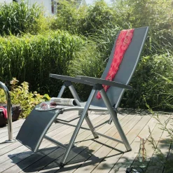 Kettler Gartensessel>Gartensessel Cirrus Relaxsessel Silber/Anthrazit-Grau