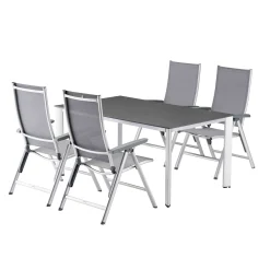 Kettler Gartensessel>Gartensessel Cirrus Multipositionssessel Silber/Anthrazit-Grau