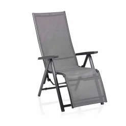 Kettler Gartensessel>Gartensessel Cirrus Silver-Line Relaxsessel Anthrazit/Anthrazit-Grau