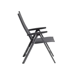 Kettler Gartensessel>Gartensessel Cirrus Silver-Line Multipositionssessel Anthrazit/Anthrazit-Grau