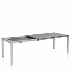Kettler Gartentische>Gartentisch Cubic Ausziehtisch 150/210x95 Silber