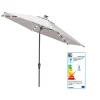 Kettler Sonnenschirme>Sonnenschirm Easy Allround LED Kurbelschirm Ø 300 cm Anthrazit/Hellgrau Meliert