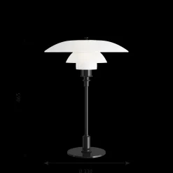 Louis Poulsen Innenleuchten>Pendelleuchte PH 3½-2½ Glas Schwarz Metallisiert