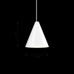 Louis Poulsen Innenleuchten>Pendelleuchte Keglen Pendant 250 White
