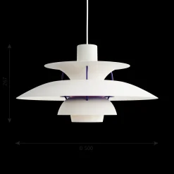 Louis Poulsen Innenleuchten>Pendelleuchte Ph 5 Weiß Classic