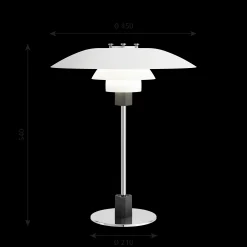 Louis Poulsen Innenleuchten>Pendelleuchte PH 4/3 Weiß