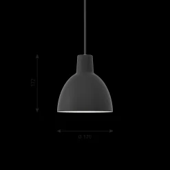 Louis Poulsen Innenleuchten>Pendelleuchte Toldbod Ø170 Schwarz