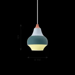 Louis Poulsen Innenleuchten>Pendelleuchte Cirque Ø150 Rot