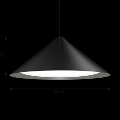 Louis Poulsen Innenleuchten>Pendelleuchte Keglen Pendant 650 Black