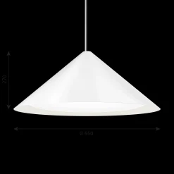 Louis Poulsen Innenleuchten>Pendelleuchte Keglen Pendant 650 White