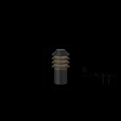 Louis Poulsen Außenleuchten>Pollerleuchte BYSTED GARDEN Black Texture