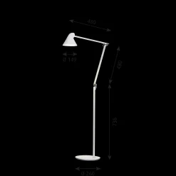 Louis Poulsen Innenleuchten>Stehleuchte NJP Weiß