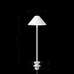 Louis Poulsen Innenleuchten>Tischleuchte Keglen Table 175 White