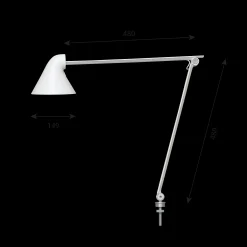 Louis Poulsen Innenleuchten>Tischleuchte NJP PIN Ø40 2700K Weiß