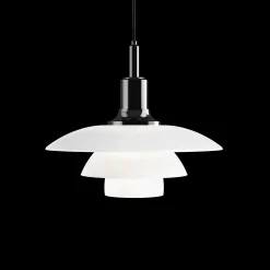 Louis Poulsen Innenleuchten>Tischleuchte PH 3½-3 Glas Schwarz Metallisiert