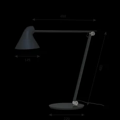 Louis Poulsen Innenleuchten>Tischleuchte NJP Leuchtenfuss 3000K Schwarz