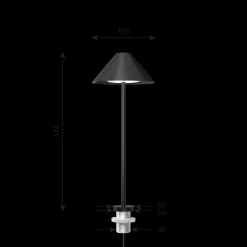 Louis Poulsen Innenleuchten>Tischleuchte Keglen Table 175 Black