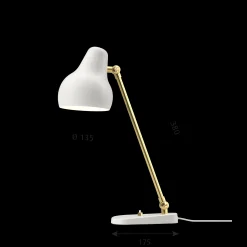 Louis Poulsen Innenleuchten>Tischleuchte VL38 Weiß