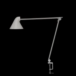 Louis Poulsen Innenleuchten>Tischleuchte NJP Tischklemme 2700K Hellgrau Aluminium