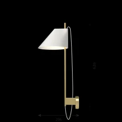 Louis Poulsen Innenleuchten>Wandleuchte Yuh Messing Weiß