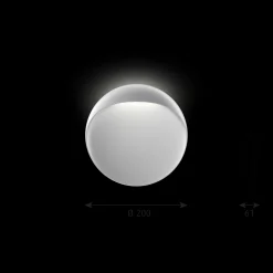 Louis Poulsen Innenleuchten>Wandleuchte Flindt Ø200 2700K Aluminiumfarben Struktur