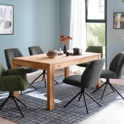 MCA Furniture Esszimmerstühle>Drehstuhl Pemba 2er-Set Anthrazit