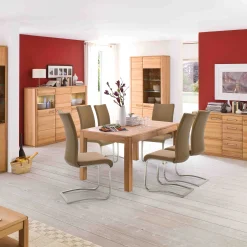 MCA Furniture Esszimmerstühle>Schwingstuhl Arco 2er-Set Cappuccino