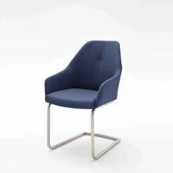 MCA Furniture Esszimmerstühle>Schwingstuhl Madita 2er-Set Nachtblau