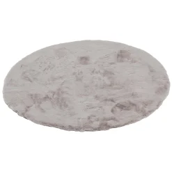 Schöner Wohnen Kollektion Fellteppiche>Teppich Tender 120 cm Rund Silber