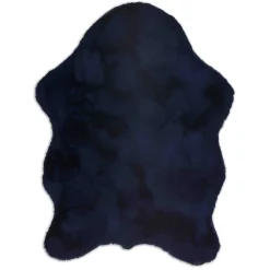 Schöner Wohnen Kollektion Fellteppiche>Teppich Tender 60x90 cm Shape Nachtblau