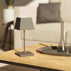 Sigor Innenleuchten>Tischleuchte Nuindie Mini 25cm Eckig Graphitgrau