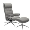 Stressless Sessel>London High Back M Leder Paloma Silver Grey Chrom