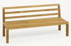 Weishäupl Gartenbänke>Gartenbank ohne Armlehnen New Hampton 180x62x82 cm Teak