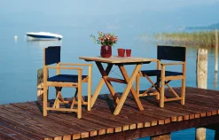 Weishäupl Gartentische>Gartentisch Cross 80x80 cm Teak massiv