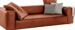 Willi Schillig Sofas>Sofa 3-Sitzer Around The Block Cognac