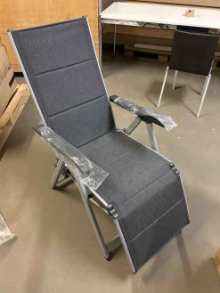 Kettler Gartensessel>[Zweite Wahl] Gartensessel Basic Plus Padded Relaxsessel Silber/Anthrazit